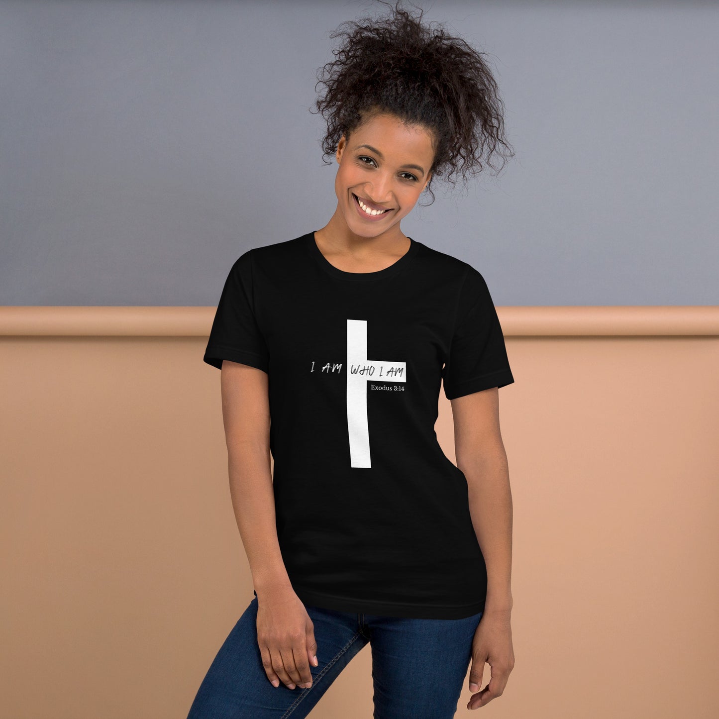 I AM WHO I AM Cross Unisex t-shirt