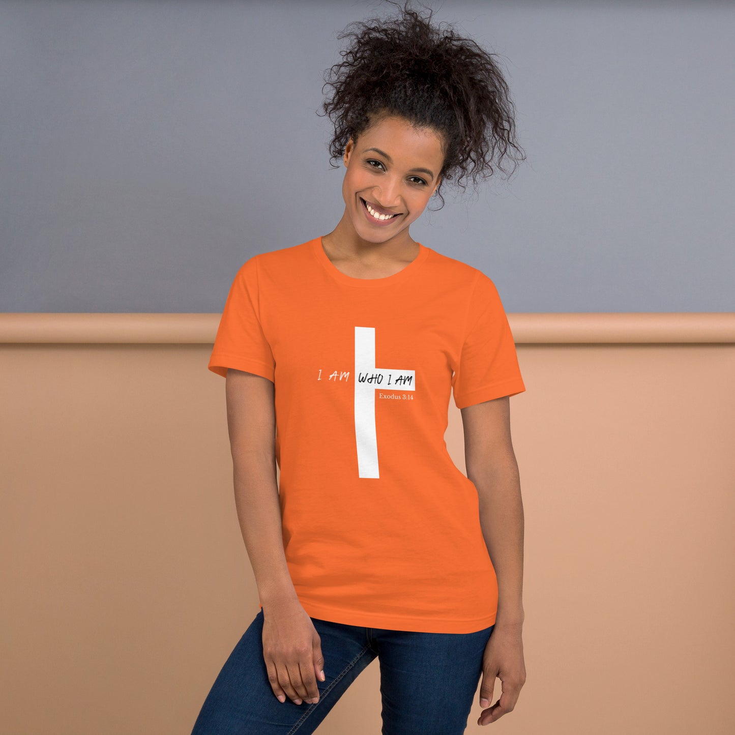 I AM WHO I AM Cross Unisex t-shirt