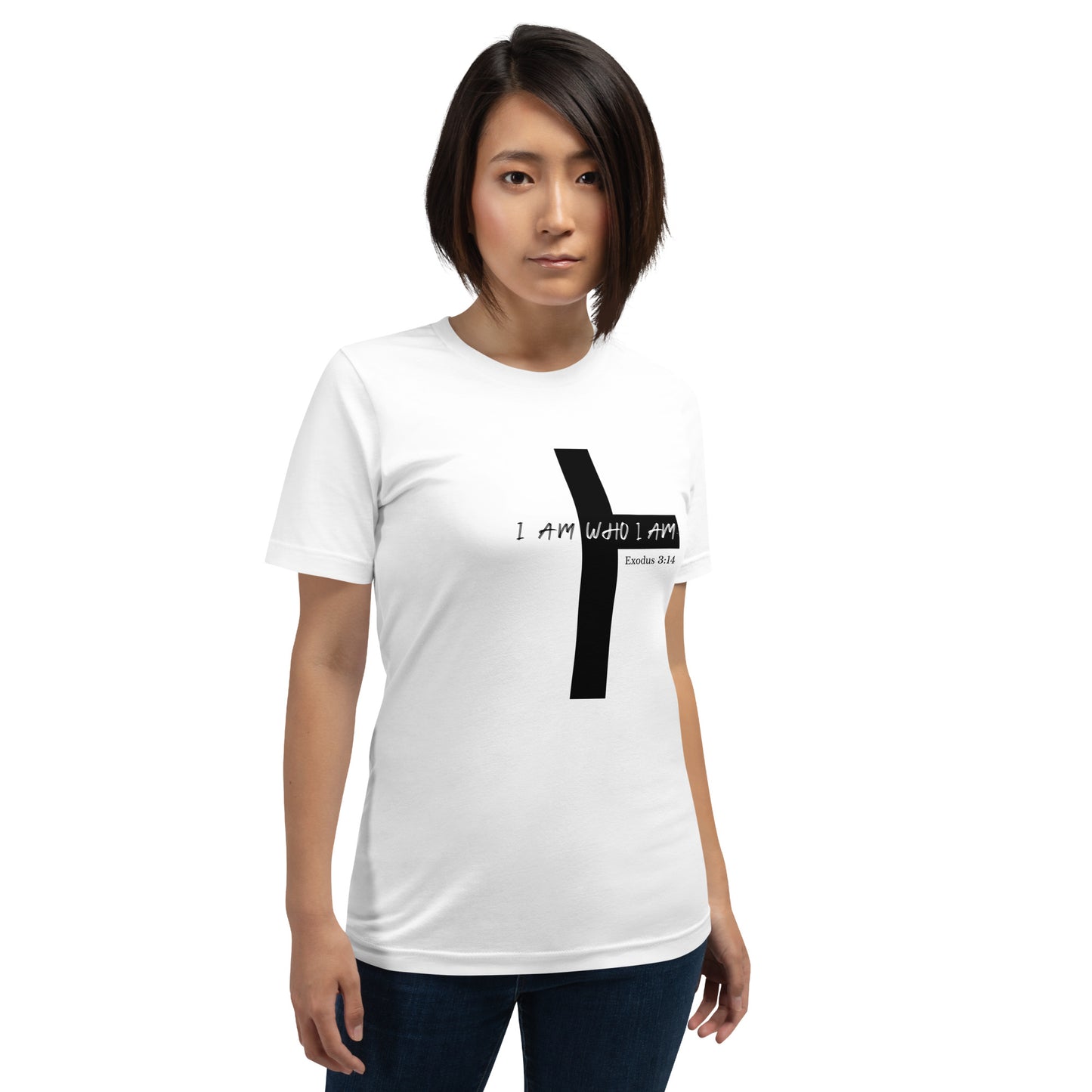 I AM WHO I AM Cross Unisex t-shirt